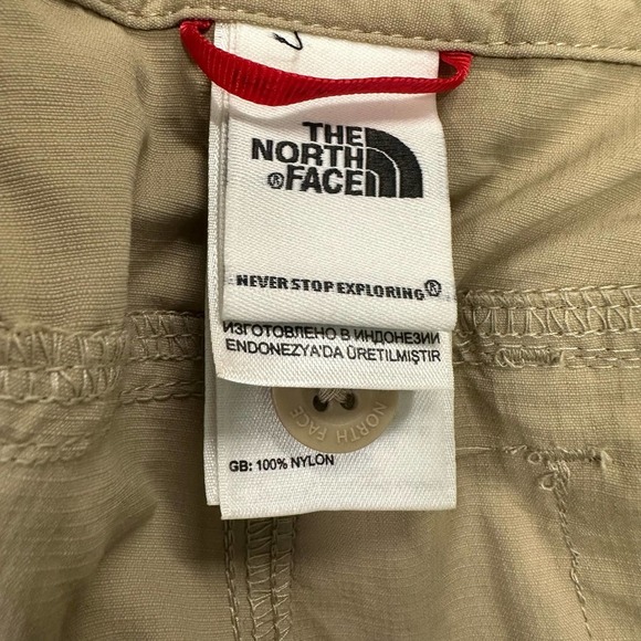 The North‎ Face Hiking Long Pants Women’s 8 (32x32) Khaki Nylon Camping Pull on - Picture 6 of 9